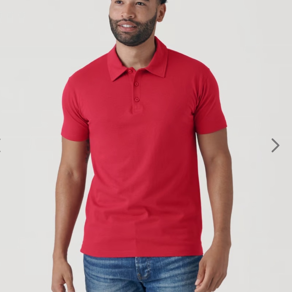NWT True Classic Red Polo Tee